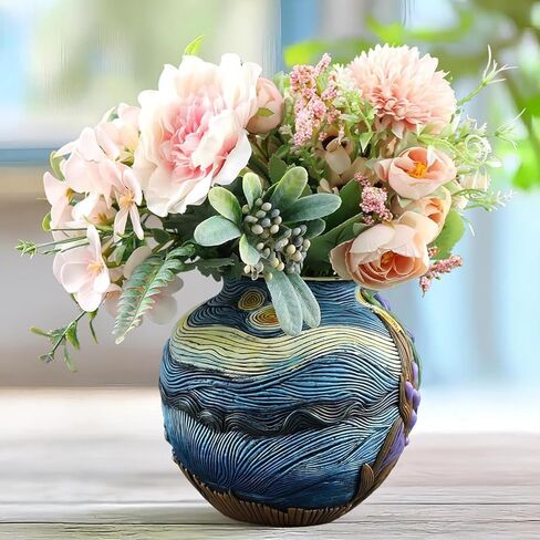 Starry Night Vase Plant Pot Unique Planters for Indoor Plants and Outdoor Plants - Unique Plant Pots and Vases for Home Decor Pot Comes with a Drainage Hole in Saudi Arabia