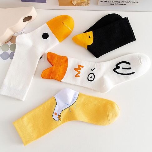 Unisex Goose Socks Chook Funny Novelty Animal A Pair Sock Gift For Women Men Costume Party Duck Cotton in Saudi Arabia