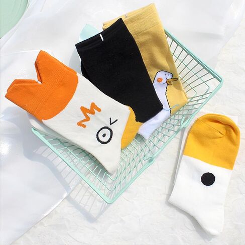 Unisex Goose Socks Chook Funny Novelty Animal A Pair Sock Gift For Women Men Costume Party Duck Cotton in Saudi Arabia