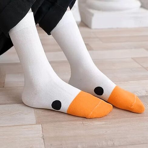 Unisex Goose Socks Chook Funny Novelty Animal A Pair Sock Gift For Women Men Costume Party Duck Cotton in Saudi Arabia