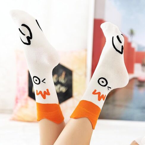 Unisex Goose Socks Chook Funny Novelty Animal A Pair Sock Gift For Women Men Costume Party Duck Cotton in Saudi Arabia