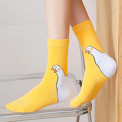 Unisex Goose Socks Chook Funny Novelty Animal A Pair Sock Gift For Women Men Costume Party Duck Cotton in Saudi Arabia