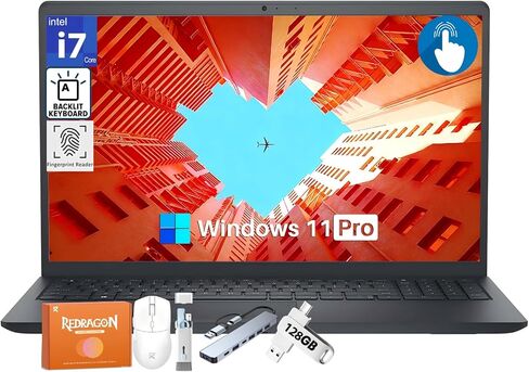 Dell Latitude 5320 الكمبيوتر المحمول | 13.3 "1920x1080 FHD | CORE I7-1185G7-512GB SSD DRIVE-32GB RAM | 4 CORES @ 4.4 GHz WIN 11 Pro Black (READED) in Kuwait