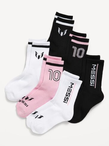 جوارب Old Navy Messi™ المحايدة للجنسين مكونة من 6 جوارب للأطفال - وردي كوارتز in Saudi Arabia