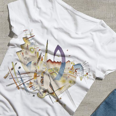 Wassily Kandinsky Artwork, Untitled 1922 T-Shirt (Adults, Kids, Short & Long Sleeve) Black in Saudi Arabia