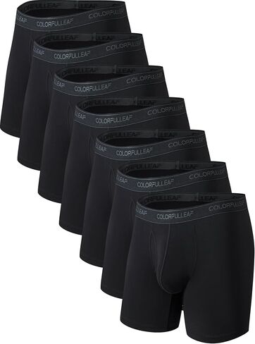 ملخصات ملاكمة للرجال Colorflefleaf Underwea رايون ناعمة مصنوعة من ملخصات Bamboo Boxer للرجال مع حقيبة ثلاثية الأبعاد مفتوحة ذبابة in Saudi Arabia