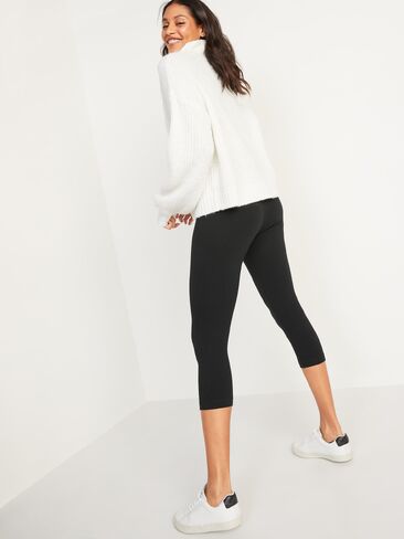 Old Navy High-Waisted Fashion Layering Cropped Legging - Black Jack in Kuwait