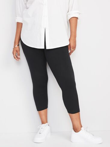 Old Navy High-Waisted Fashion Layering Cropped Legging - Black Jack in Kuwait