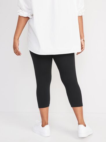 Old Navy High-Waisted Fashion Layering Cropped Legging - Black Jack in Kuwait