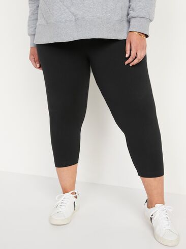 Old Navy High-Waisted Fashion Layering Cropped Legging - Black Jack in Kuwait