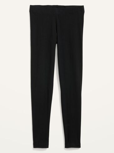 Old Navy High-Waisted Jersey Fashion Layering Leggings - Black Jack in Kuwait