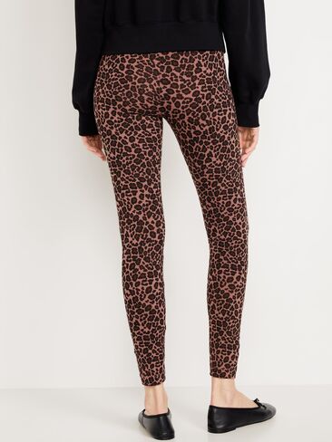 Old Navy High-Waisted Jersey Fashion Layering Leggings - Cheetah in Kuwait