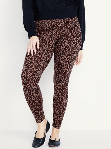 Old Navy High-Waisted Jersey Fashion Layering Leggings - Cheetah in Kuwait