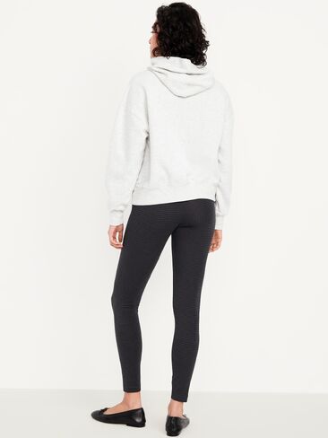 Old Navy High-Waisted Jersey Fashion Layering Leggings - Gray Houndstooth in Kuwait