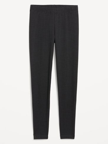 Old Navy High-Waisted Jersey Fashion Layering Leggings - Gray Houndstooth in Kuwait