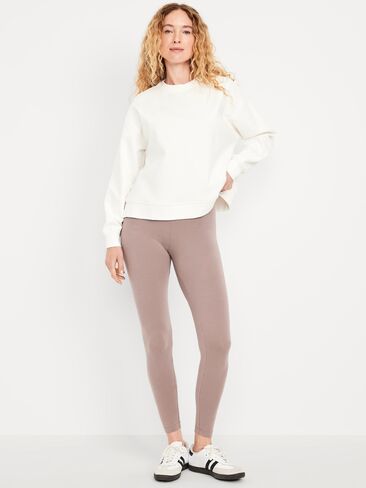 Old Navy High-Waisted Jersey Fashion Layering Leggings - EARTHY MAUVE in Kuwait