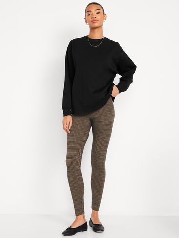 بنطال ضيق بطبقات من الجيرسيه عالي الخصر من Old Navy - صف مدبغة in Kuwait