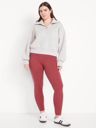 بنطال ضيق بطبقات من الجيرسي عالي الخصر من Old Navy - UMBER EARTH in Kuwait