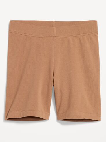 Old Navy High-Waisted Jersey Biker Shorts -- 6-inch inseam - Cocoa Mocha in Kuwait