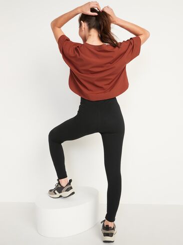 Old Navy High-Waisted Fashion Layering Leggings 6-Pack - Gray/Heather Blue/Black in Kuwait
