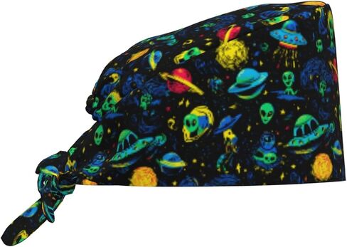 Cat Taco Working Cap, Scrub Cap with Sweatband, Adjustable Tie Back Hat Breathable Headgear for Women/Men in Saudi Arabia