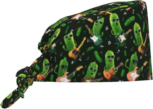 Cat Taco Working Cap, Scrub Cap with Sweatband, Adjustable Tie Back Hat Breathable Headgear for Women/Men in Saudi Arabia