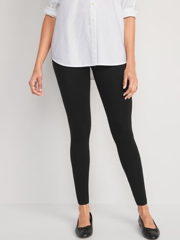 Old Navy High-Waisted Fashion Layering Leggings 3-Pack - Black Jack in Kuwait