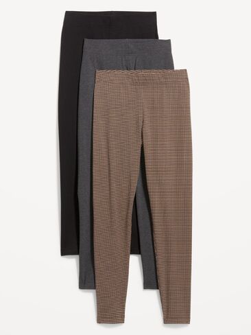 Old Navy High-Waisted Fashion Layering Leggings 3-Pack - Tannery Row in Kuwait
