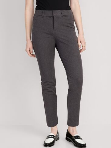 Old Navy High-Waisted Pixie Skinny Ankle Pants - Dark Heathered Gray in Kuwait