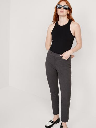 Old Navy High-Waisted Pixie Skinny Ankle Pants - Dark Heathered Gray in Kuwait