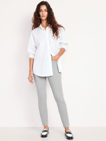 Old Navy High-Waisted Pixie Skinny Ankle Pants - Light Gray in Kuwait
