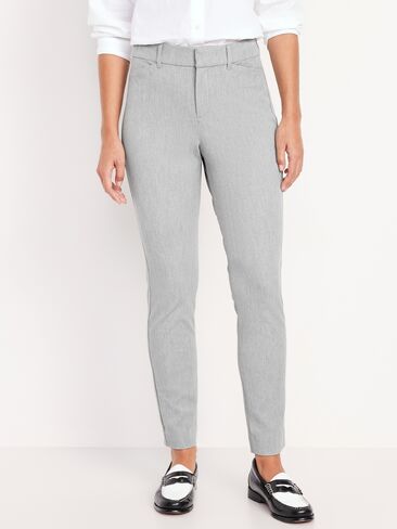 Old Navy High-Waisted Pixie Skinny Ankle Pants - Light Gray in Kuwait