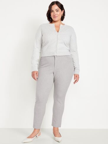 Old Navy High-Waisted Pixie Skinny Ankle Pants - Light Gray in Kuwait