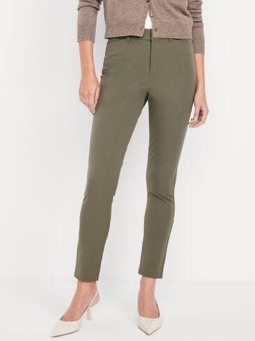 Old Navy High-Waisted Pixie Skinny Ankle Pants - Olive Green in Kuwait
