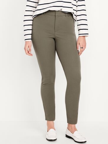 Old Navy High-Waisted Pixie Skinny Ankle Pants - Olive Green in Kuwait