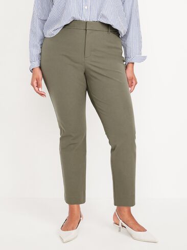 Old Navy High-Waisted Pixie Skinny Ankle Pants - Olive Green in Kuwait