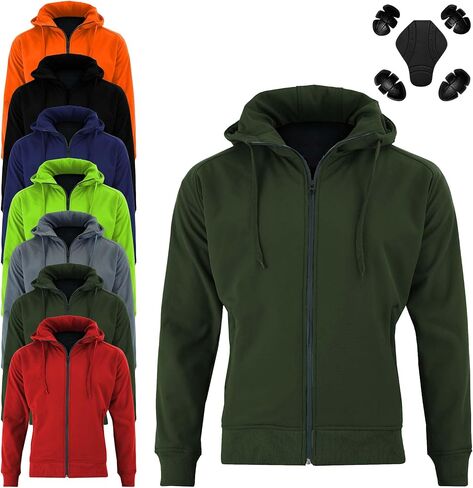Men's Motorcycle Hoodie - Premium Moto Racing Protective Hoodie with CE-Approved Lining for Safety in Saudi Arabia