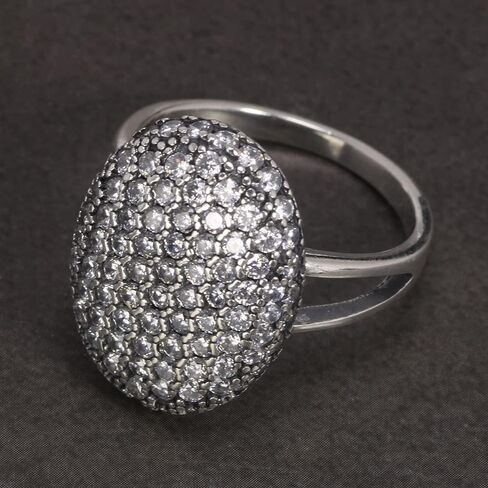 Genuine 925 Sterling Silver Twilight Women's Ring Micro Pavé Zircon Ring with a Jewelry Heart Box, Breaking Dawn Bella Swan engagement ring (7) in Saudi Arabia