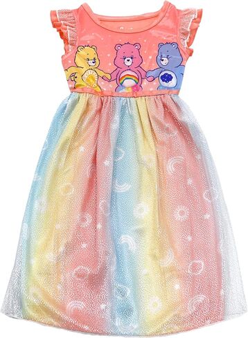 ثوب نوم خيالي من Care Bears للفتيات، ثوب نوم الأميرة للأطفال الصغار والأطفال، مرح، غاضب، مبهج، بيجامة ليلية in Saudi Arabia
