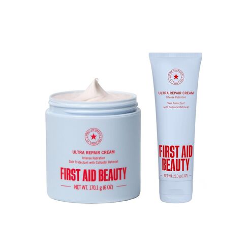 First Aid Beauty - Ultra Repair Cream, Intense Hydration Whipped Colloidal Oatmeal, Clinically Proven to Strengthen Skin Barrier in 7 Days + Helps Relieve Eczema, Luxury Moisturizer (6oz, 2ct) in Kuwait