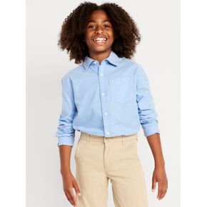 قميص مدرسة أكسفورد خفيف الوزن من Old Navy للأولاد - أزرق بشكل عام in Kuwait