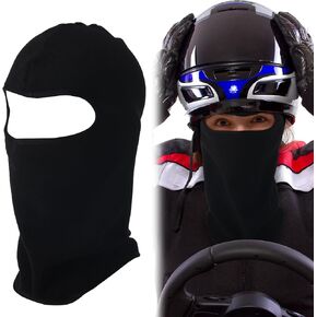 Cutecrop Racing Balaclava Flame Retardant Black Stretch Fit Breathable Warm Mask Motorcycle Practical Protective Mask for Auto Racing Motorcycle Karting in Saudi Arabia