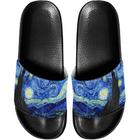 Generic Pool Sandals Women Non Slip Slip on Sandals Women Comfortable Black in Kuwait