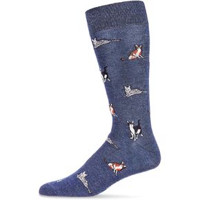 جورب رجالي من MeMoi Hip Cool Cats Rayan Blend Novelty Crew in Kuwait
