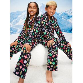 طقم بيجامة بأزرار أمامية مطبوعة بطبعات Old Navy للأطفال - زخارف (تناسب المشاهير!) in Saudi Arabia