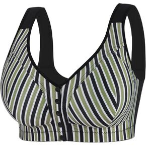 Cotton Whisper Women's Front Button Breathable Everyday Sports Bra in Kuwait
