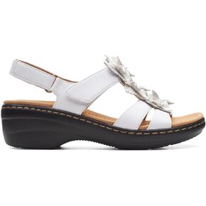 Clarks Collection Women's Merliah Sheryl Heeled Sandal, White, 7 N US in Saudi Arabia