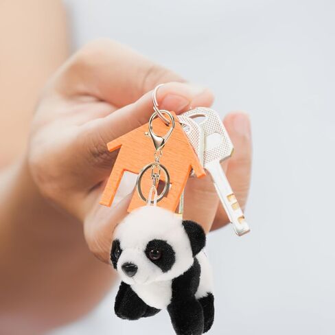 Abaodam Panda Keychain Panda Stuffed Animal Plush Pendant Keyring Pendant Soft Animal Doll Toy for Handbag Purse Car Charms in Saudi Arabia