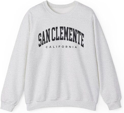 CUSTOMI San Clemente California Adult Unisex Crewneck Sweatshirt in Saudi Arabia