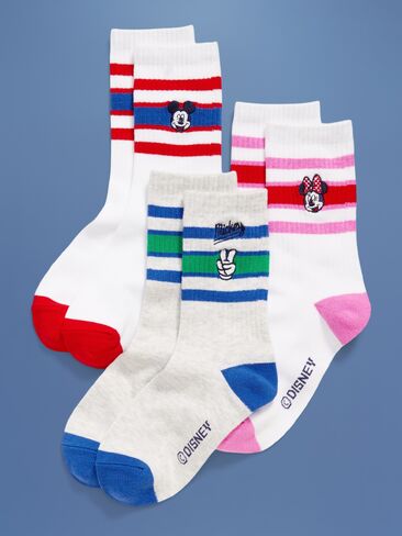 Old Navy Old Navy x Disney© Crew Socks 3-Pack for Kids - Multi Pack in Saudi Arabia